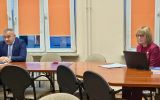 Zdjęcie przedstawiające profesor Irynę Matiasz i Konsula Ukrainy w Rzeszowie Wasyla Yordana