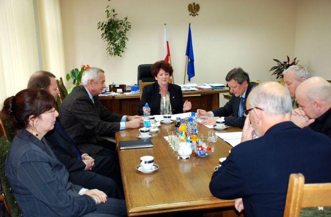 2009.10.19 Spotkanie Prorektor dr hab. Elżbiety Dynii, prof UR z dyrektorami szpitali