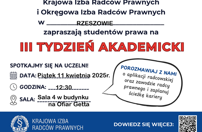 Plakat wydarzenia Tydzień Akademicki