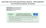 Ilustracja przedstawia dane dotyczące publikacji Second life for industrial waste - preliminary ectocicological studies