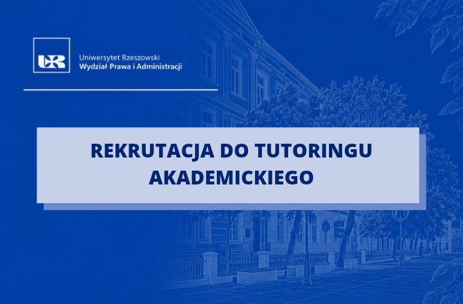 Ogłoszenie dotyczące rekrutacji do tutoringu akademickiego