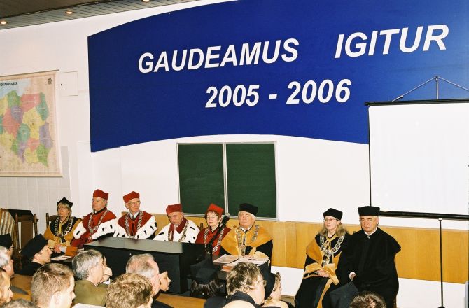 2005 - Pierwsza  Inauguracja roku akademickiego Wydział Nauk o Zdrowiu