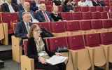 Uczestnicy na auli podczas Ogólnopolskiej Konferencji Naukowej „35 lat reformy samorządowej - sukcesy, wyzwania, nowe technologie"