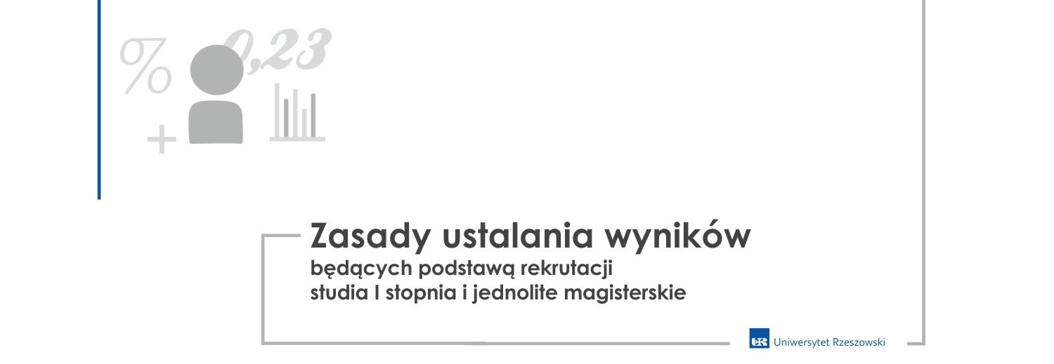 Zasady ustalania wyników będących podstawą rekrutacji studia I stopnia i jednolite magisterskie