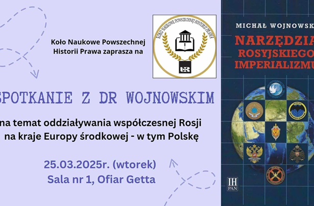 Grafika spotkania na temat oddziaływania współczesnej Rosji na kraje Europy Środkowej