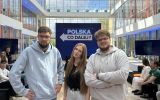 Studenci Wydziału Prawa i Administracji uczestniczący w nagraniu programu „Polska. Co dalej?”.