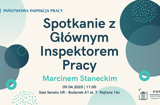 Grafika spotkania z Głównym Inspektorem Pracy