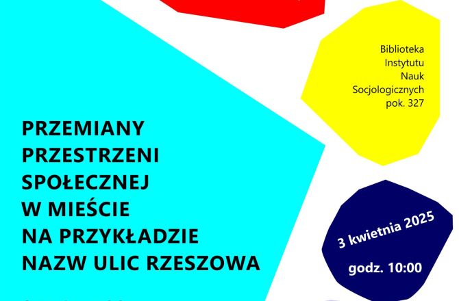 Plakat "Czwartkowe Spotkania z Socjologią"