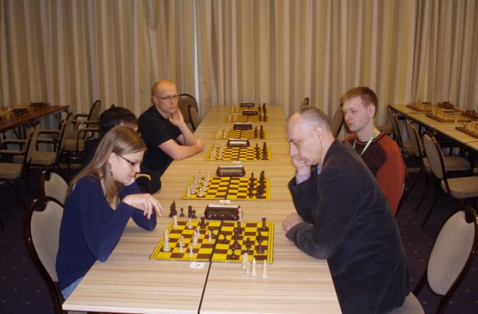 Reprezentacja Uniwersytetu Rzeszowskiego w Akademickich Mistrzostwach Polski w Szachach - Katowice 11-13.01.2013r.