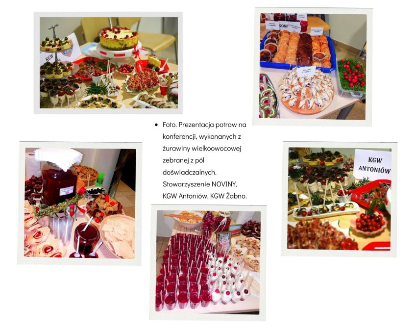 Produkty z żurawiny