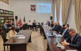 Uczestnicy podczas obrony rozprawy doktorskiej.