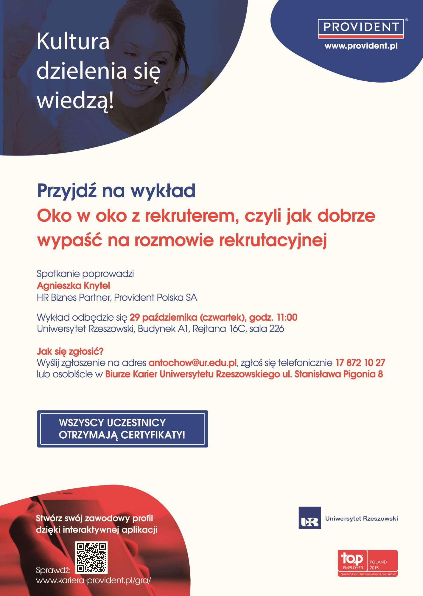 Zapraszamy serdecznie na WYKŁAD 