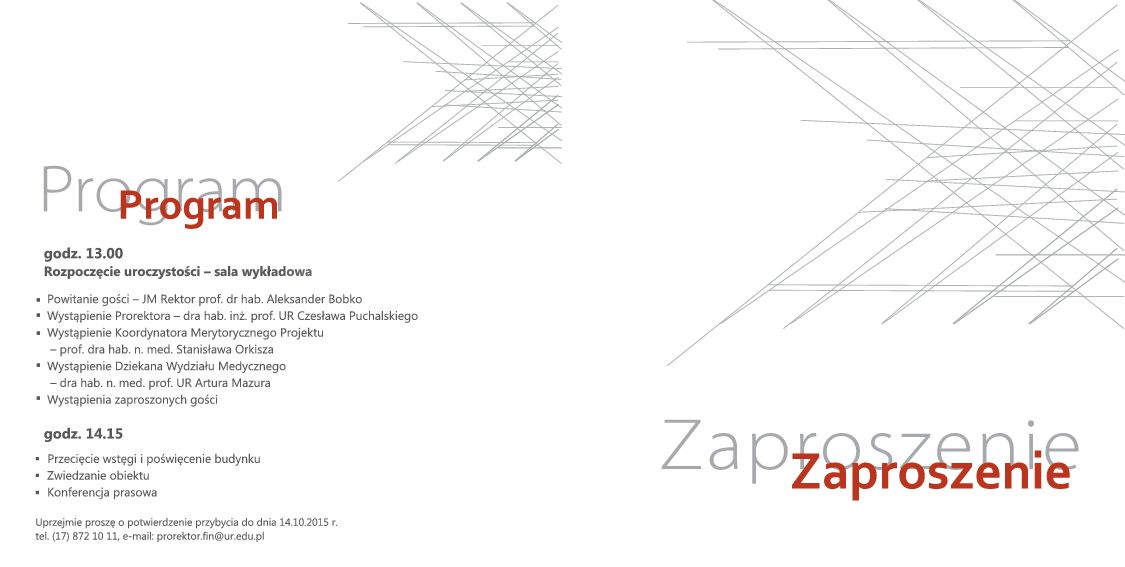 Zapraszamy Pracowników i&nbsp;Studentów na uroczyste otwarcie Zakładu Nauk o&nbsp;Człowieku