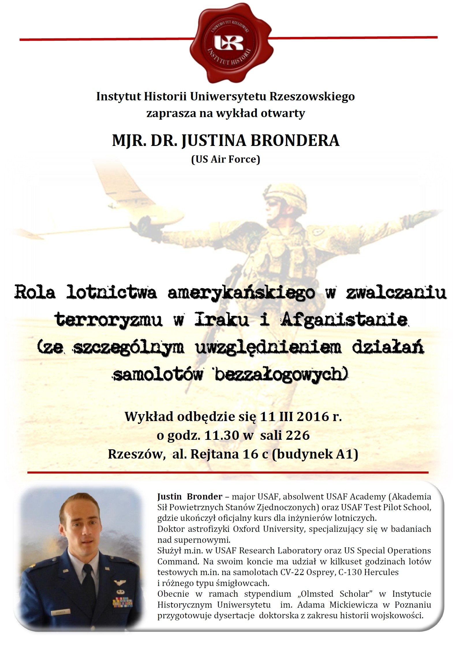 Zaproszenie na wykłady (WSH)