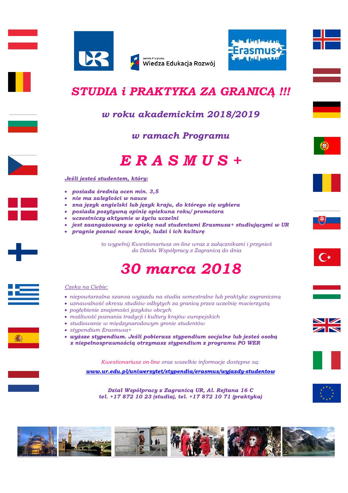STUDIA i&nbsp;PRAKTYKA ZA GRANICĄ ERASMUS+