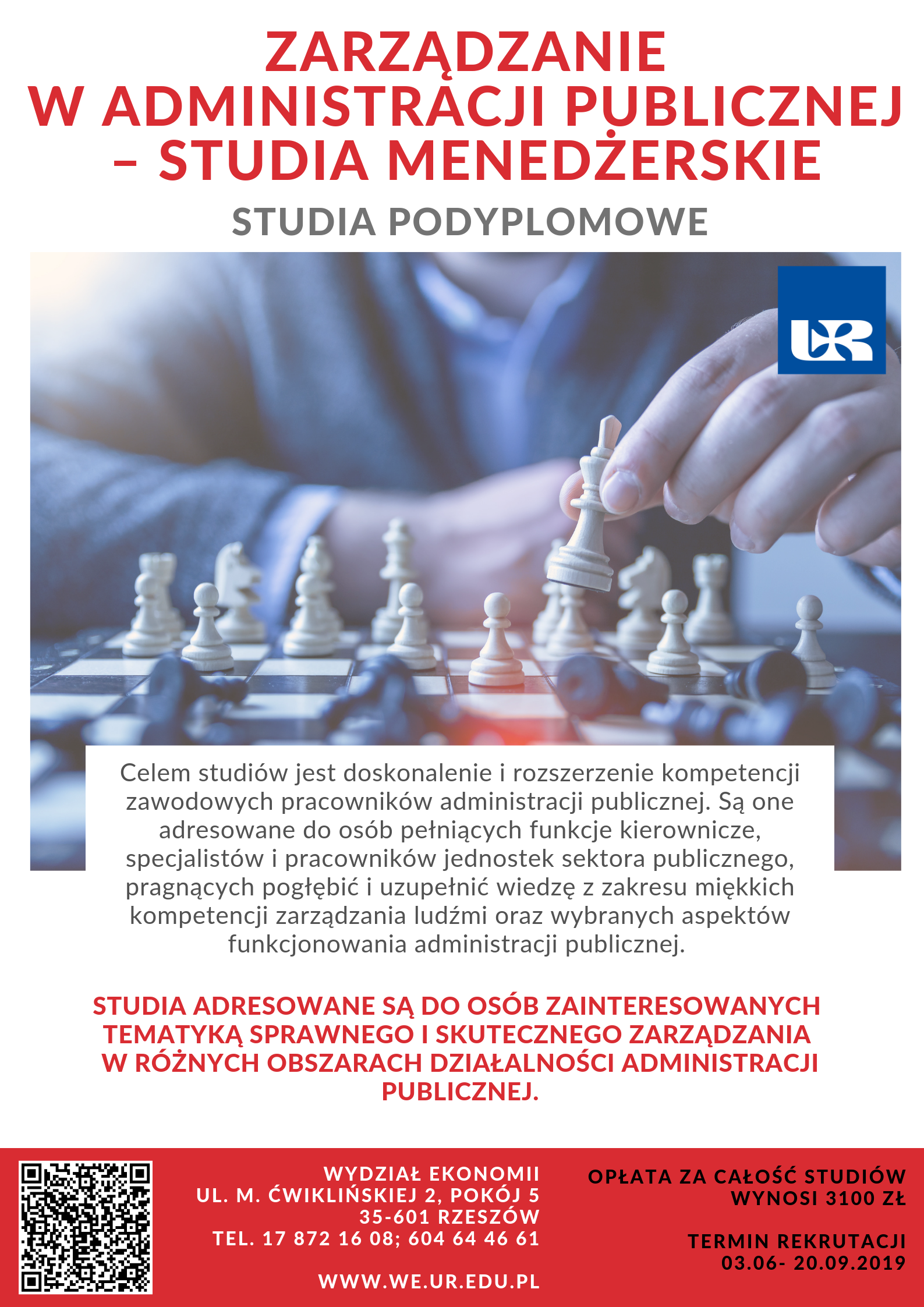 Studia podyplomowe na Wydziale Ekonomii UR