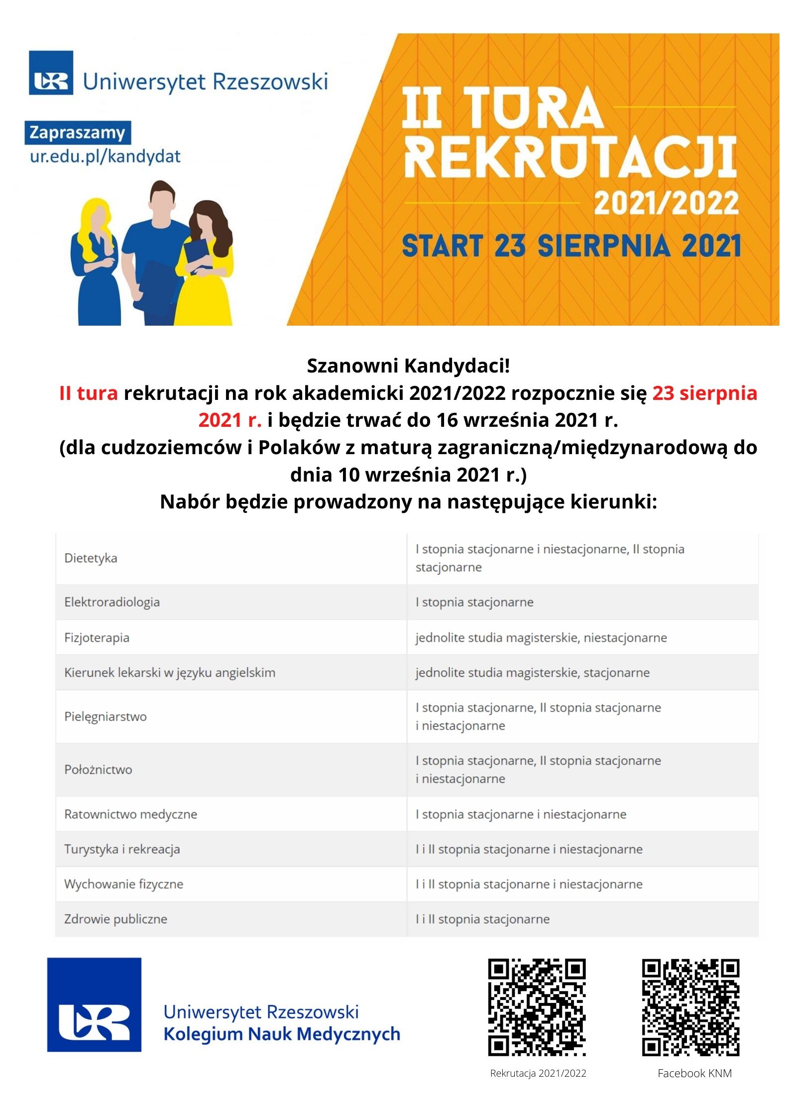 Szanowni Kandydaci! II tura rekrutacji na rok akademicki 20212022 rozpocznie się 23 sierpnia 2021 r. i&nbsp;będzie trwać do 16 września 2021 r. (dla cudzoziemców i&nbsp;Polaków z&nbsp;maturą zagranicznąmiędzynarodową do dnia  (3).jpg [338.96 KB]