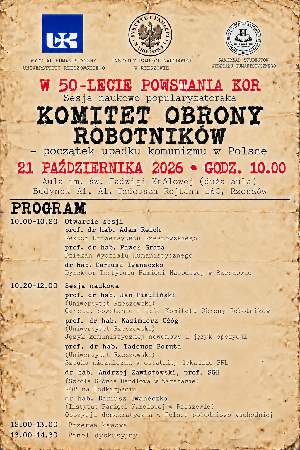 Zaproszenie KOR