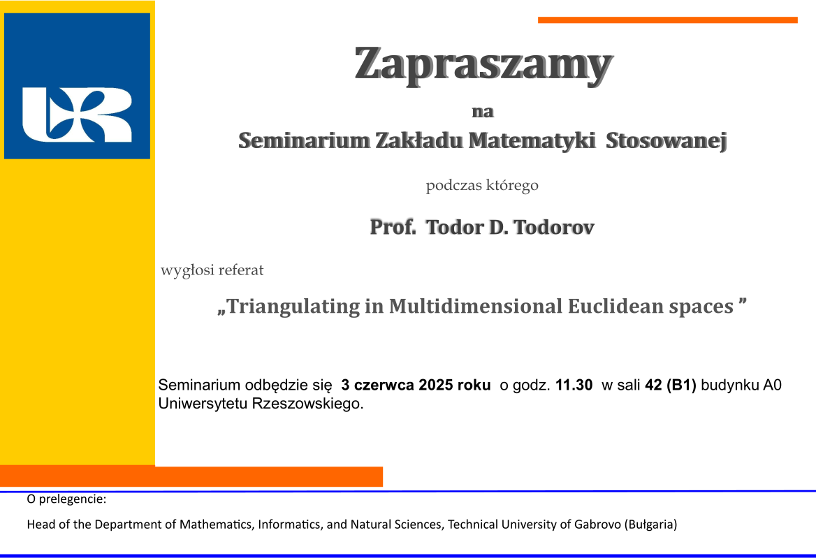 Seminarium Zakładu Matematyki Stosowanej