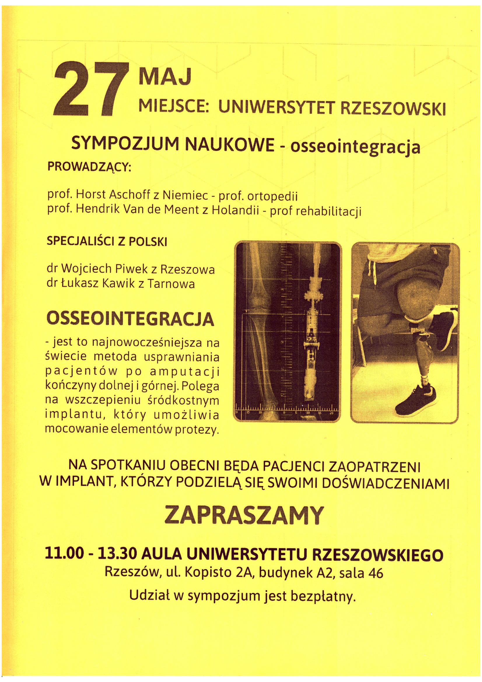 Osseointegracja - sympozjum naukowe