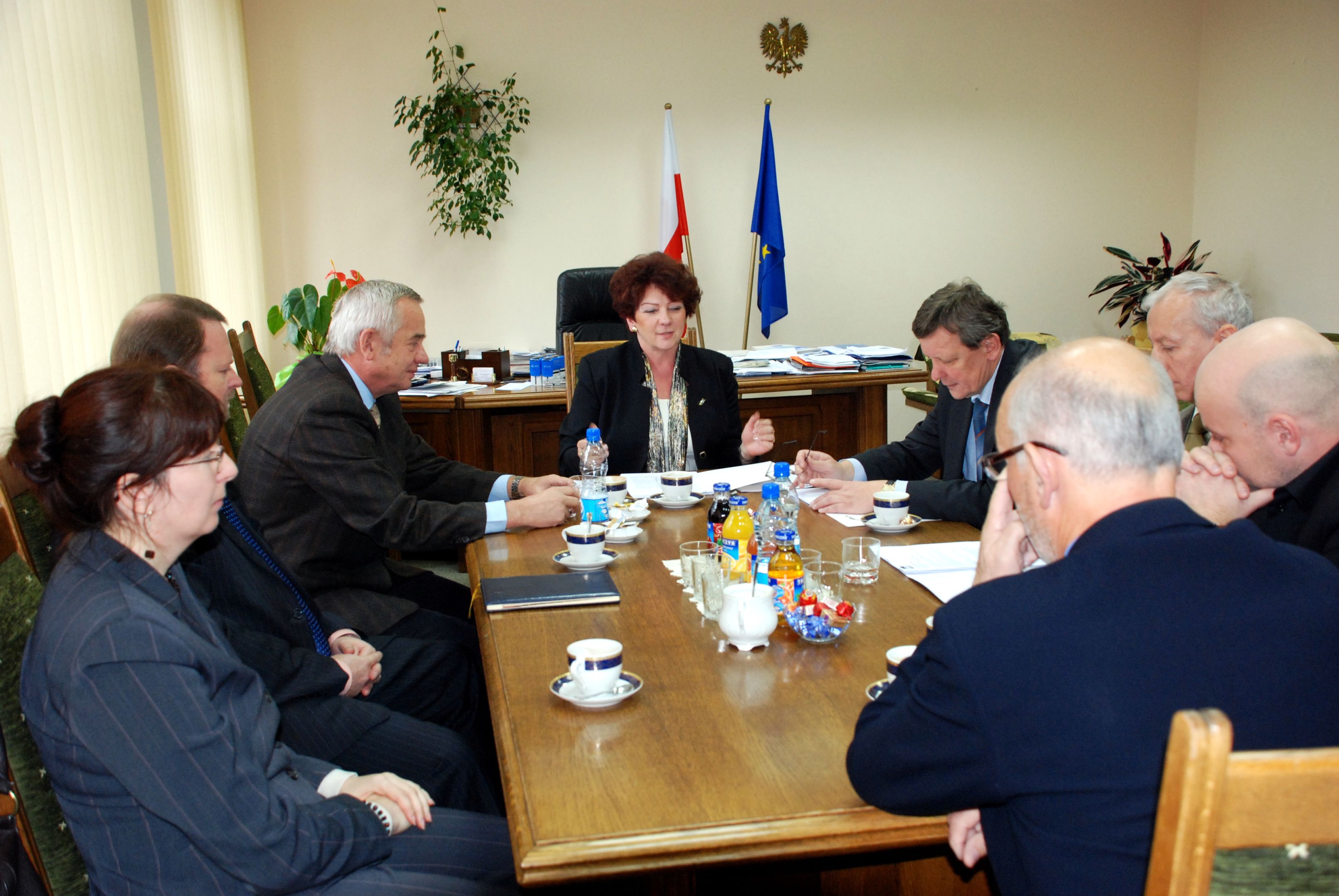 2009.10.19 Spotkanie Prorektor dr hab. Elżbiety Dynii, prof UR z dyrektorami szpitali