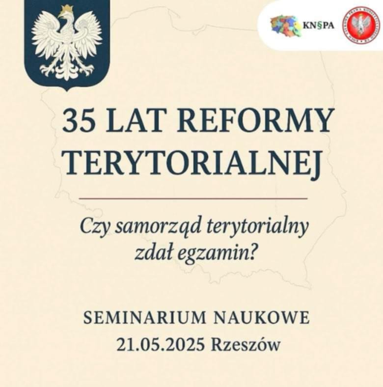 Grafika Studenckiego Seminarium Naukowego 35 lat reformy terytorialnej