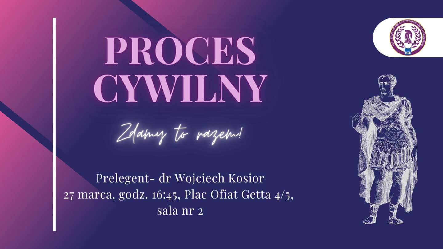 Grafika cyklu Powtórki przed Egzaminem z prawa rzymskiego