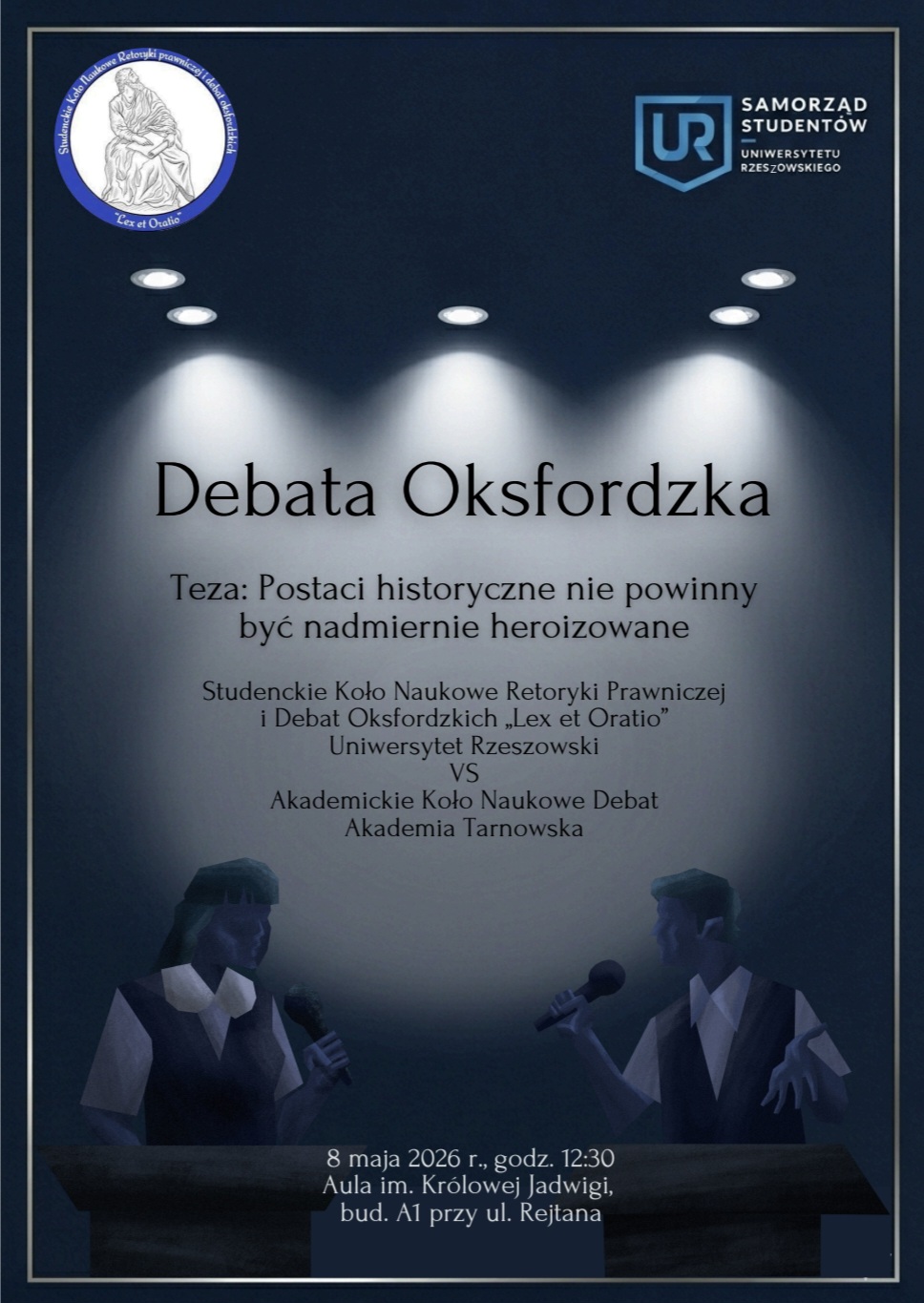 Zaproszenie na debatę oksfordzką pt. &bdquo;Postacie historyczne nie powinny być nadmiernie heroizowane&rdquo;